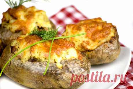 Готовим вкусный фаршированный картофель
