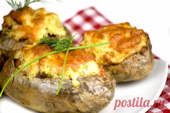 Готовим вкусный фаршированный картофель