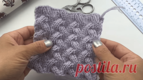 УЗОРЫ СПИЦАМИ: Узор двухсторонний “Коса с тенью” (Вязание спицами) Узоры из кос прекрасно подходят для вязания красивых шапок, пуловеров, свитеров и других изделий. Подобные узоры интересно будут смотреться на изделии, если полностью заполнить ними полотно.…