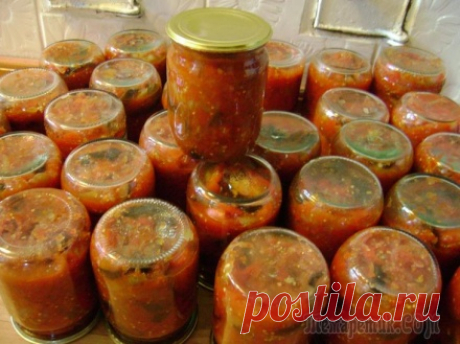 Рагу из баклажанов на зиму
