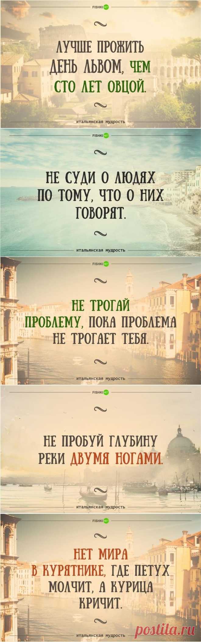 35 забавных итальянских пословиц и поговорок