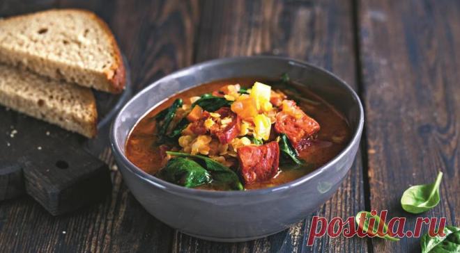 Чечевичный суп с колбасками Чоризо — Фактор Вкуса