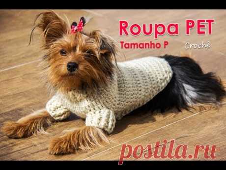 Roupa PET de Crochê | Tamanho P | Parte 1 | Professora Simone