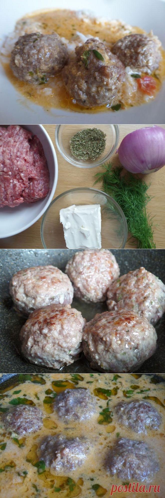 Рецепт на выходные. Тефтельки с брынзой в сметанно-горчичном соусе | Домохозяйки
Лето стоит такое нежаркое, что хочется плотных, сытных блюд, которые больше уместны осенью. И вот очередная вариация на тему тефтелек. Спрячем внутри мясного шарика мягкий сыр с травами – и получим очень вкусное блюдо. Кстати, излишек необжаренных тефтелей можно заморозить.