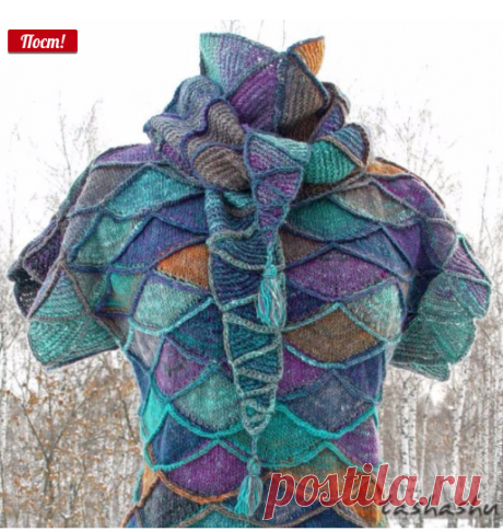 ВЯЖЕМ ОРИГИНАЛЬНЫМ СПОСОБОМ НА ПРИМЕРЕ БАКТУСА «ГРЕБЕНЬ ЕХО». МАСТЕР-КЛАСС (Вязание сицами) | Журнал Вдохновение Рукодельницы