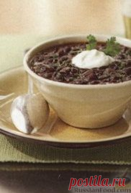 Рецепт: Фасолевый суп, приготовленный в медленноварке на RussianFood.com