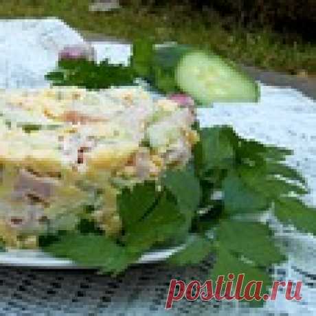 Салат «Нежный» Кулинарный рецепт