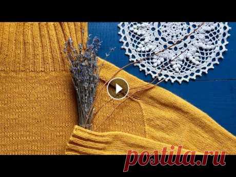 Как Вяжу Свитер Реглан-Погон Бесшовный Спицами Объяснение Свитер связан снизу вкруговую, с подрезами и ростком. Вяжется легко и просто! Пряжа - Ализе Кашмира Файн (Alize Cashmira Fine) - 100гр /450м, спицы - ...