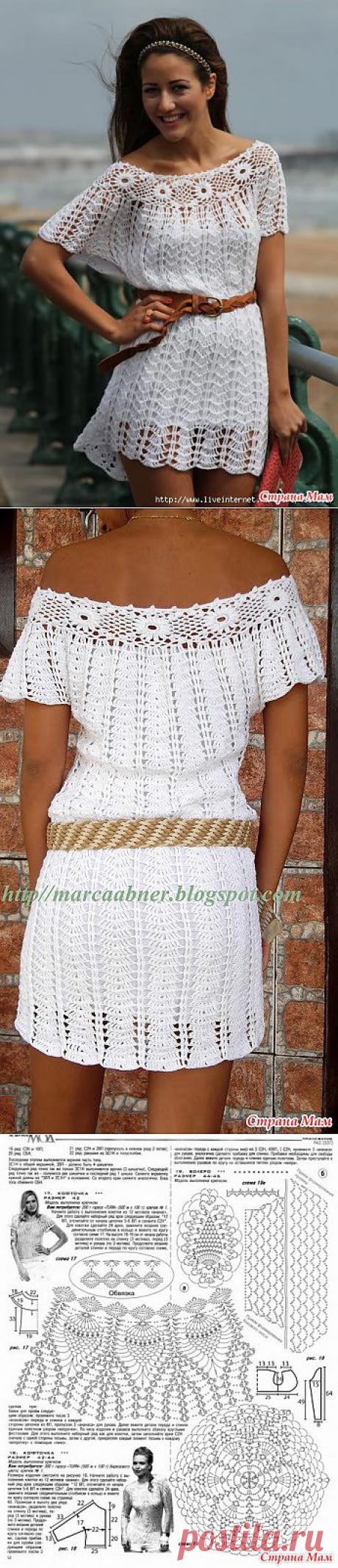 ТУНИКА С ЦВЕТОЧКАМИ ИЛИ КОЛЕЧКАМИ.