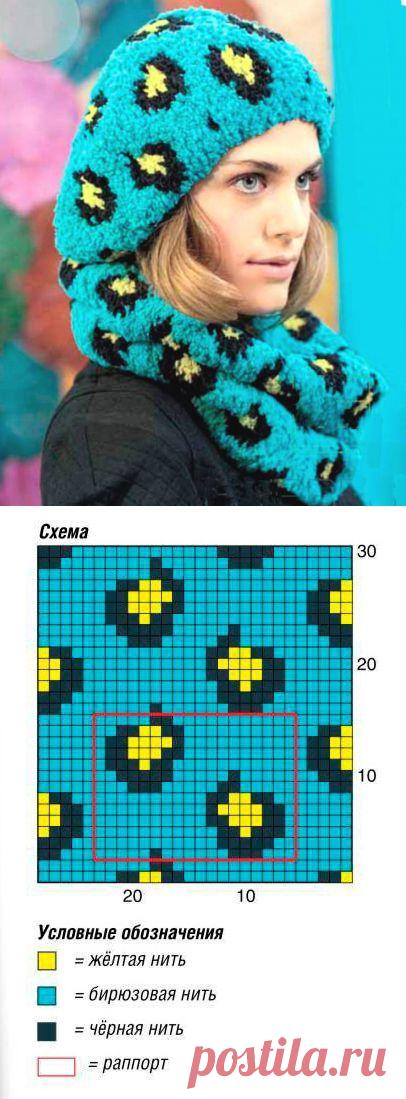Комплект с леопардовым узором