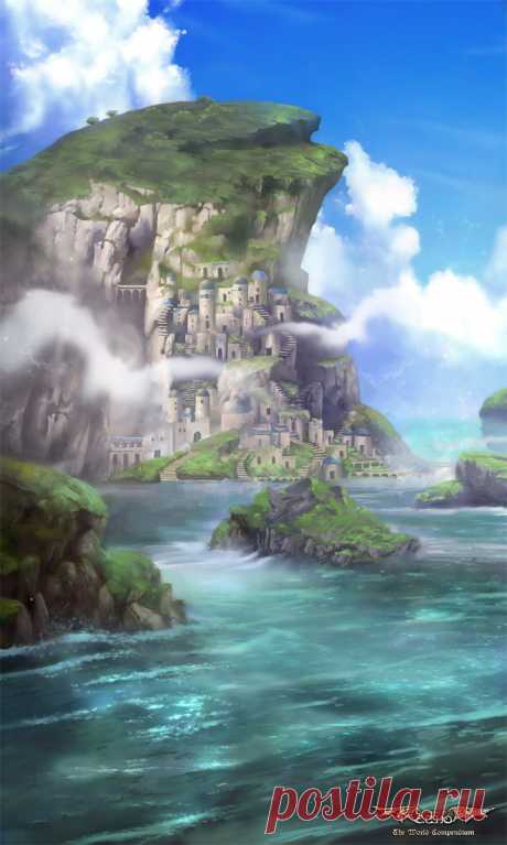 Cliff Town by Nele-Diel on DeviantArt
