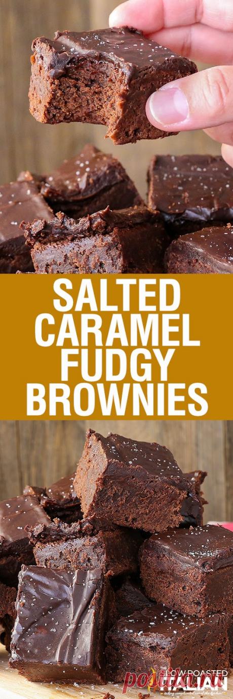 Salted Caramel Fudgy Brownies