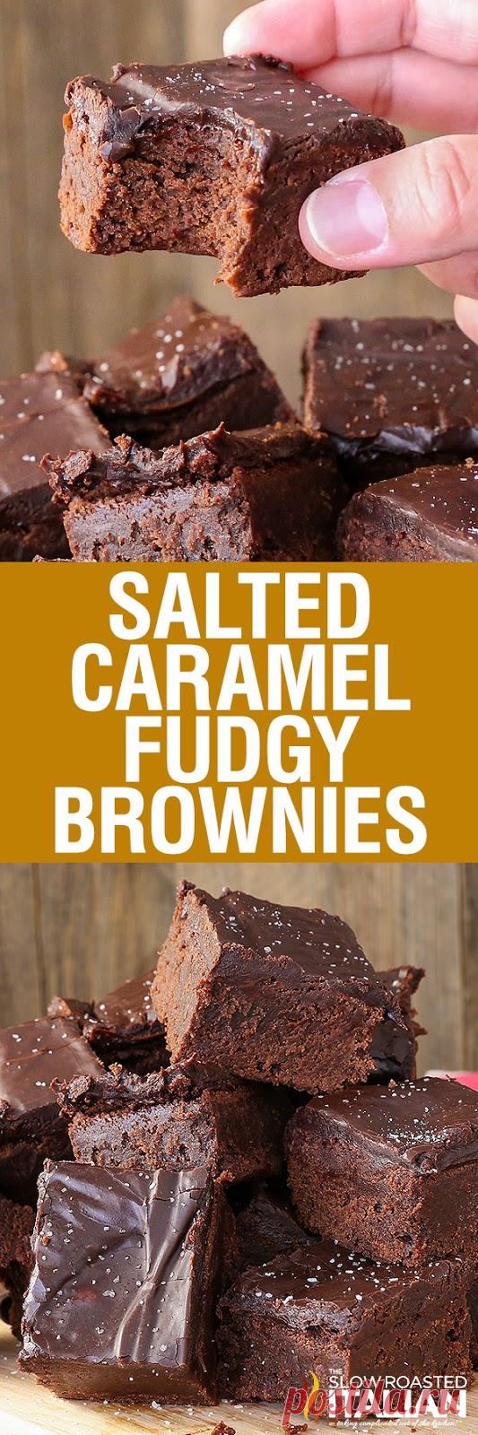Salted Caramel Fudgy Brownies