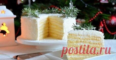 Торт "Кокосовое наслаждение"

Ингредиенты:
- сгущенное молоко 1 банка 
- яйца куриные 2 шт. 
- мука 160 г 
- разрыхлитель 10-12 гр. 
- сливочный сыр 500 г 
- сливки молочные 350 мл 
- сахарная пудра 150-160 г 
- кокосовая стружка 4-5 ст.л. 

Приготовление:
1. Для приготовления теста взбить яйца и добавить сгущенное молоко. Добавить просеянную муку, смешанную с разрыхлителем. 
Взбить. Тесто получается негустое, почти как на оладьи. 
2. На пергаменте нарисовать круг нужного ...