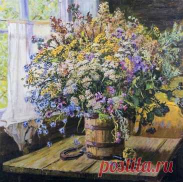 Художник Александр Михайлович Герасимов (1881-1963)
«Придорожные цветы», 1952 г.