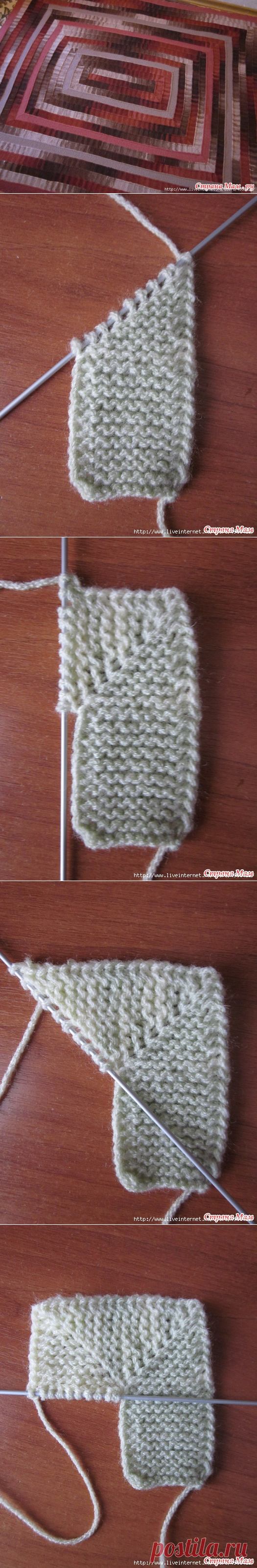 Плед "10 петель" - почти МК.