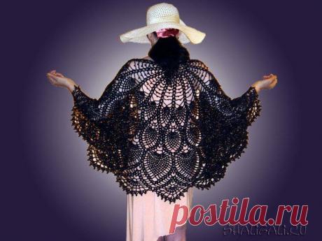 Деликатности в вязание крючком Габриэла: Шаль крючком вязание крючком