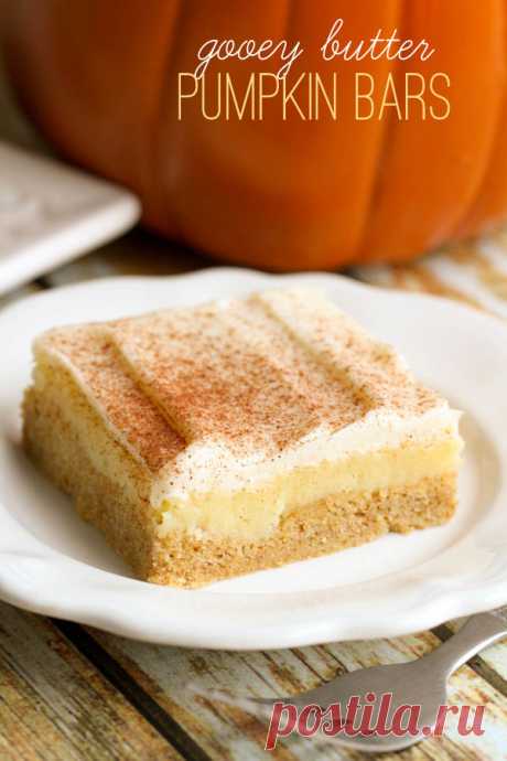 Gooey Butter Pumpkin Bars