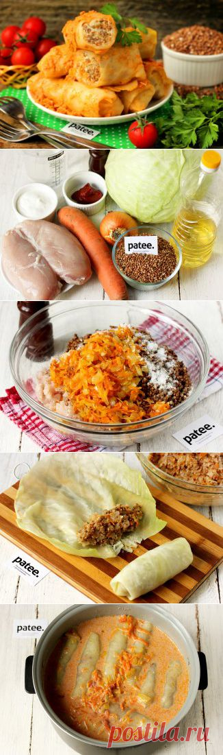 Голубцы с курицей и гречкой в мультиварке - рецепт для мультиварки - patee.ru