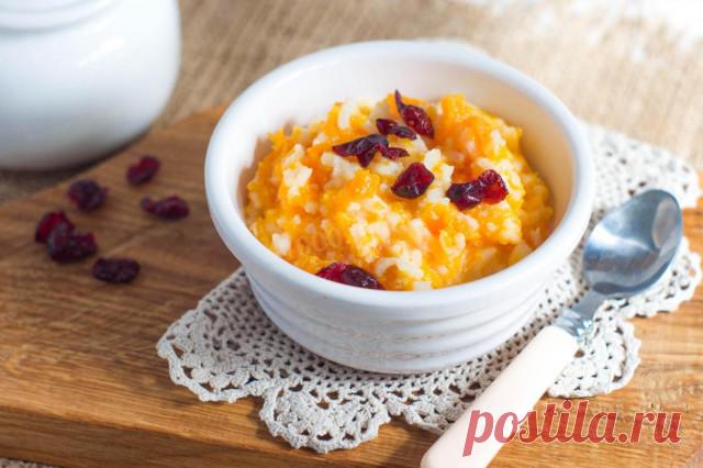 Тыквенная каша с рисом на молоке рецепт фото пошагово и видео - 1000.menu