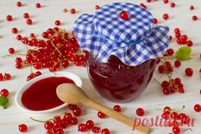 Желе из красной смородины на зиму. Пошаговый рецепт с фото - Ботаничка.ru