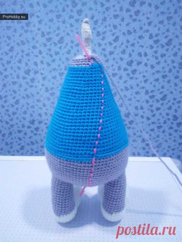 Игрушка-заяц Степа крючком от Марии Ломковой
