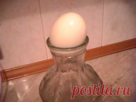 Как засунуть яйцо в бутылку
