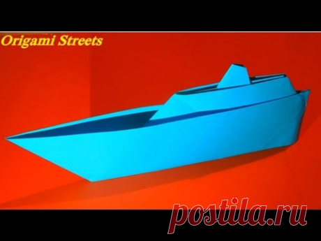 Как сделать Кораблик из бумаги. Оригами из бумаги яхта