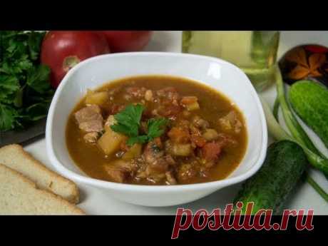 Мясо по-аргентински Мясо с фасолью и овощами