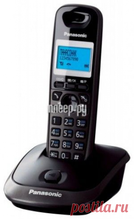 Panasonic KX-TG2511 RUT Titan - купить радиотелефон Панасоник по лучшей цене в Плеер.ру.
