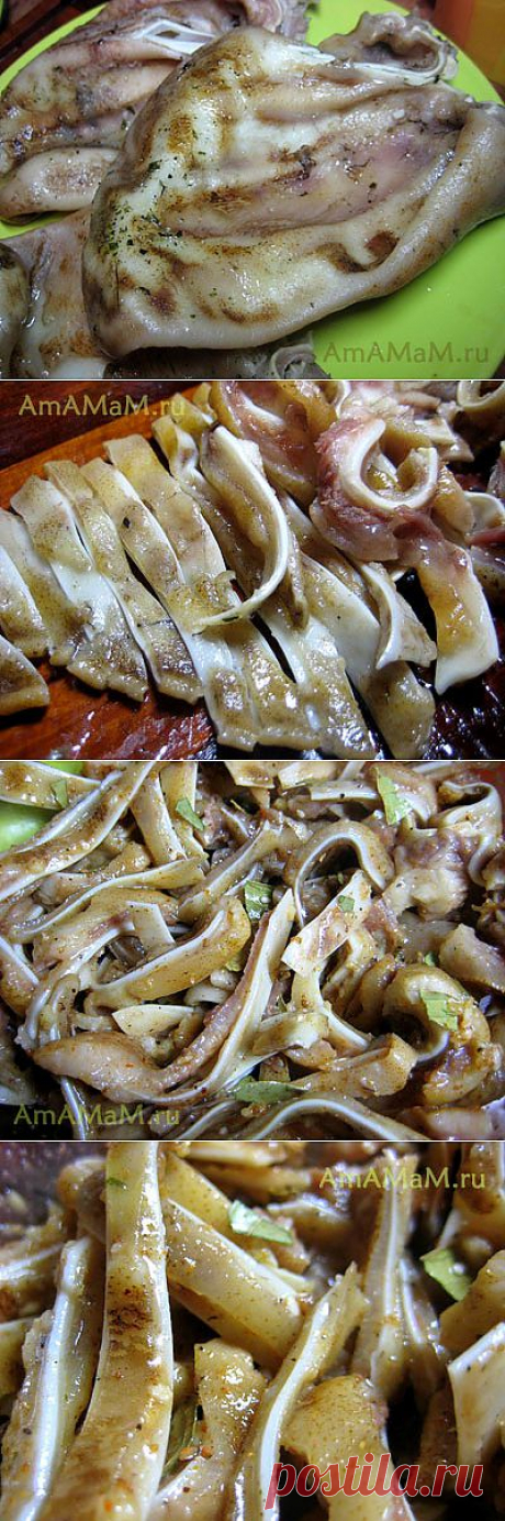 Свиные уши по-корейски (маринованные)