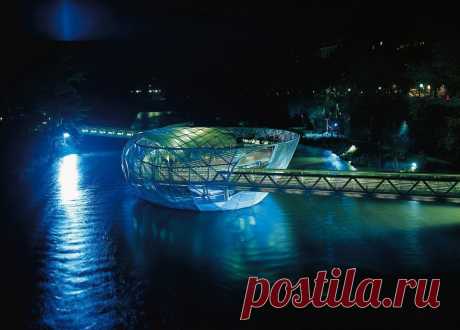 Муринзель: мост-остров в городе Грац (Австрия) - Путешествуем вместе