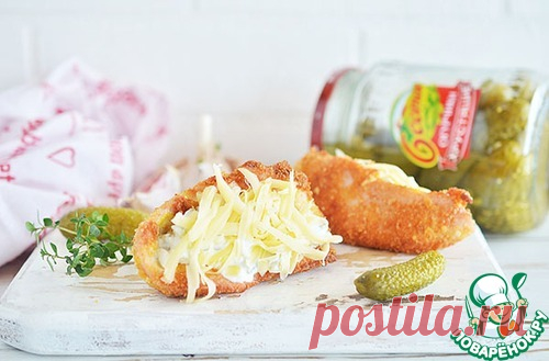Куриные кармашки с огуречным соусом - кулинарный рецепт