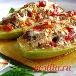 Рецепт: Тушеные овощи с кабачками