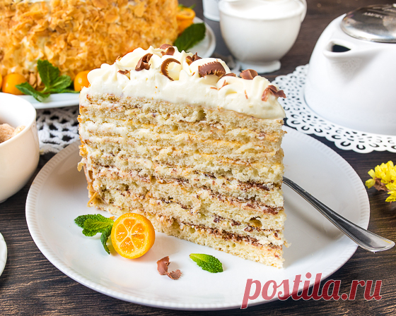 ТОРТ “МОЛОЧНАЯ ДЕВОЧКА” - минимум продуктов - зато как вкусно!
