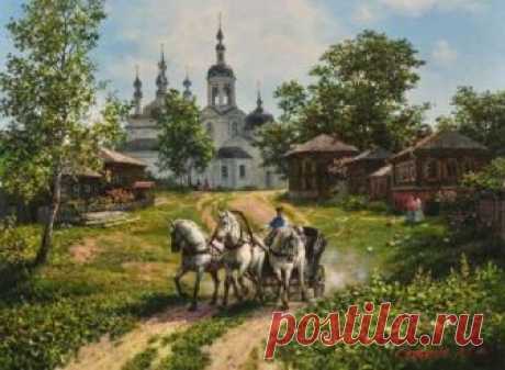 Художник Михаил Сатаров. Улицы старой Москвы