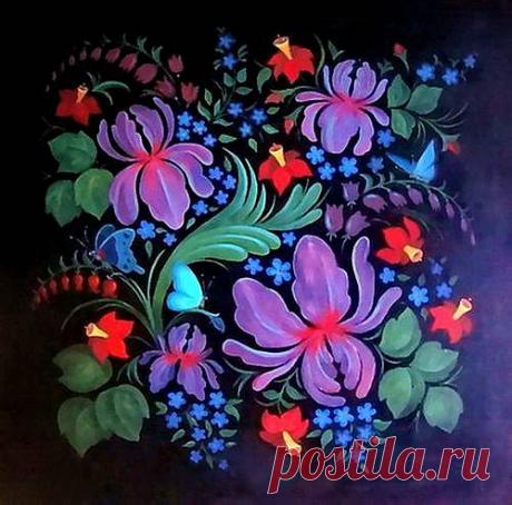 Картина : Цветочный вальс.. Автор Христина Александровна Жарикова