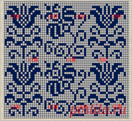 17 новых схем с цветочными жаккардовыми узорами - в ваши копилки | ЖАККАРДос | Яндекс Дзен