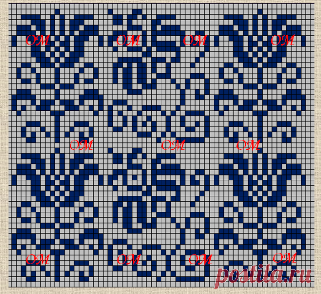 17 новых схем с цветочными жаккардовыми узорами - в ваши копилки | ЖАККАРДос | Яндекс Дзен