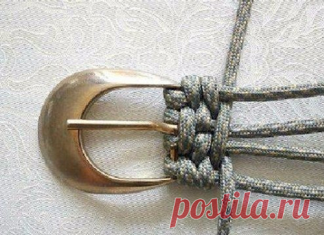 Плетем красивый пояс — Сделай сам, идеи для творчества - DIY Ideas