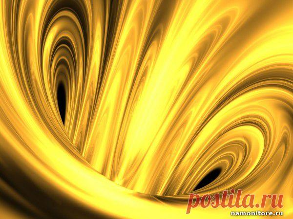 Golden Tunnel, жёлтое, золотистое, рисованное - 3d-графика - Обои для рабочего стола. Wallpapers