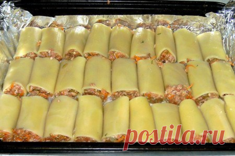 Запеченные фаршированные каннелони - Перчинка-хозяюшка