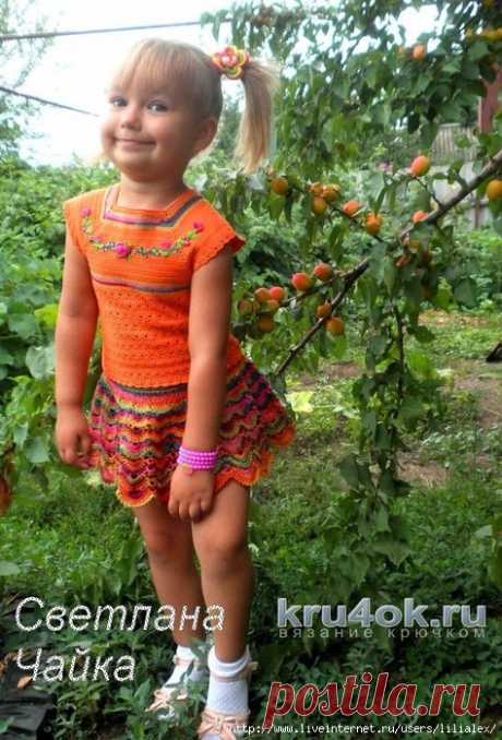 Летний детский костюм Оранжевое лето
