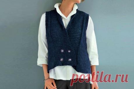 Стильные красивые жилеты (с описанием вязания) | Идеи рукоделия | Дзен