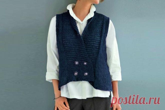 Стильные красивые жилеты (с описанием вязания) | Идеи рукоделия | Дзен