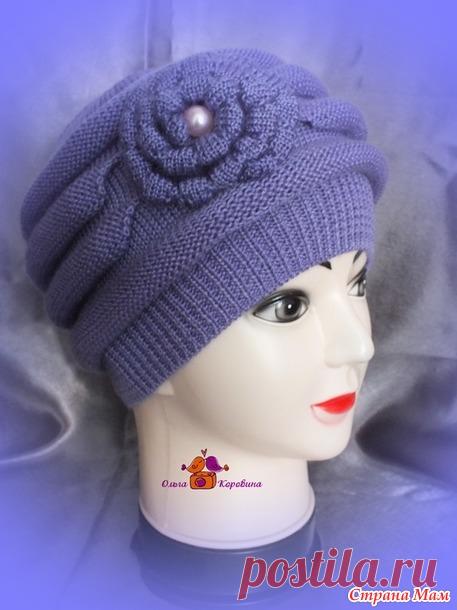 . Женская шапочка на весну - Машинное вязание - Страна Мам