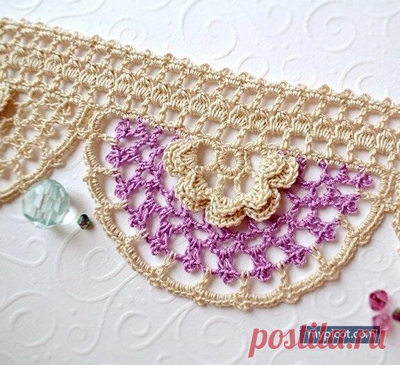 Вяжем красивую кайму крючком: подборка схем для вдохновения | Вяжу ручками-крючками| Виктория Битарова | Дзен