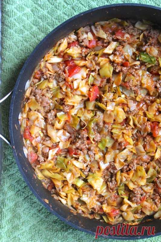 Рагу из капусты с фаршем и овощами — Sloosh – кулинарные рецепты