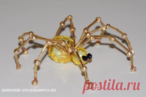 Паучок из бисера и бусин — Сделай сам, идеи для творчества - DIY Ideas