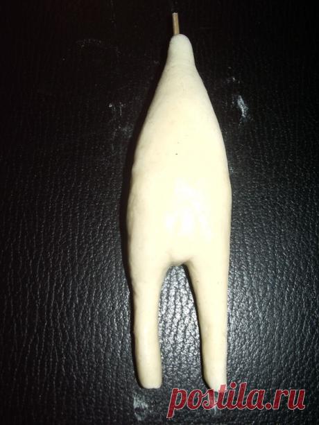 Мышка-красотка из соленого теста.МК